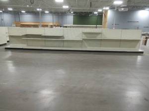 lot 420 image: 7 Retail Double-Sided Gondola Units With Accessories. Each Unit is 48 x 28 x 54 Tall.