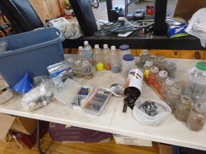 lot 57 image: Tote Full of Miscellaneous Hardware
