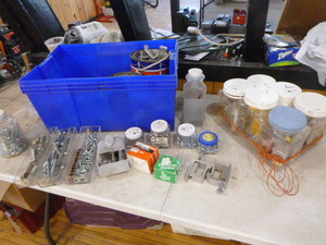 lot 58 image: Tote Full of Miscellaneous Hardware