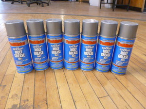 lot 79 image: 7 Cans of Aervoe Industries Crown Moly Grease