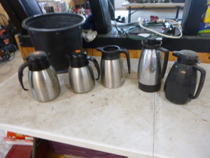 lot 172 image: 5 Coffee Carafes