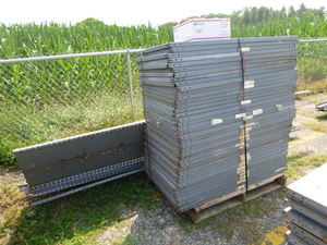 lot 2 image: Industrial Clip-Style Metal Shelving