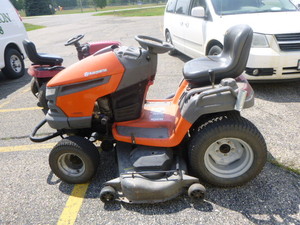 lot 1 image: Husqvarna Riding Lawn Mower