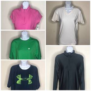 Activewear Tops MensWomens Collection (M & L) Swing Champion Under Armour (Valued $70)