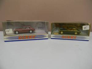 lot 13 image: NICE SET OF TWO DINKY COLLECTIBLE MATCHBOX CARS. 143 SCALE.