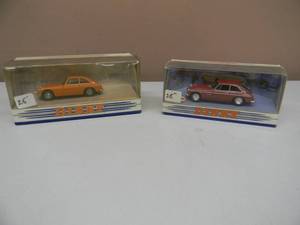 lot 14 image: NICE SET OF TWO DINKY COLLECTIBLE MATCHBOX CARS. 143 SCALE.