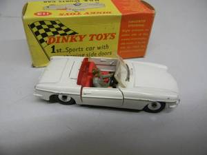 lot 52 image: RARE Dinky Toys #113 MGB Sports Car with Original Box MUST HAVE.