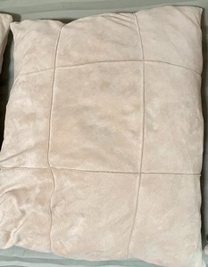lot 2 image: 3 Micro Suede Pillows