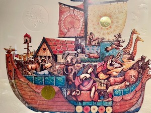 lot 6 image: Noah and the Ark by Ebgi Numbered Print