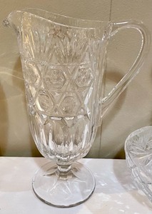 lot 49 image: Vintage Decanter, Pitcher & Candy Dish