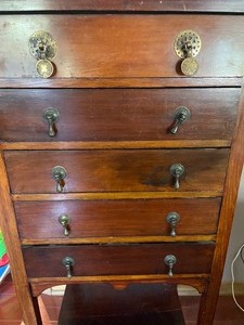 lot 78 image: Vintage Cabinet with 5 Drawers