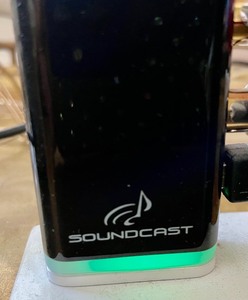lot 90 image: Soundcast Subcast TransmitterReceiver Subwoofer Kit