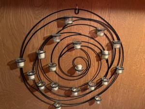 lot 118 image: Metal Wall Mount Candle Piece