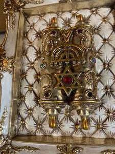 lot 148 image: Jewish Art Piece With Very Ornate Gold Frame