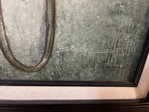 lot 149 image: James Roybal Oil On Canvas Piece