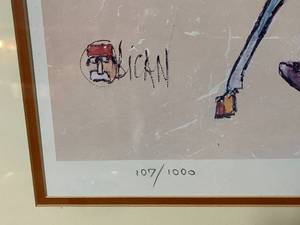 lot 165 image: O Bican Framed Art