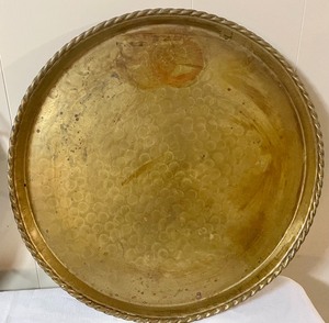 lot 248 image: 2 Large Brass Trays