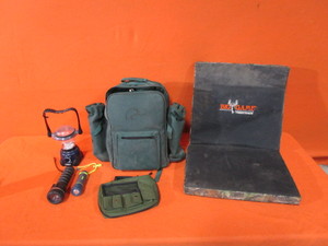 lot 52 image: Ducks Unlimited Backpack Picnic Set, Tree Stand Pad, Flashlights