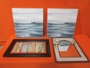 lot 68 image: Artwork & Mirror