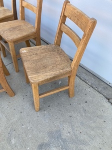 lot 110 image: Kids Wooden Chairs