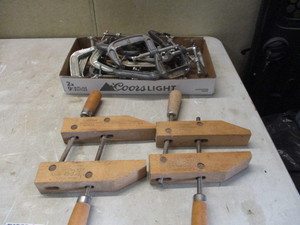 lot 107 image: C clamps and wood clamps