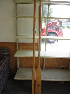 lot 143 image: 2 Wooden Rowboat Oars