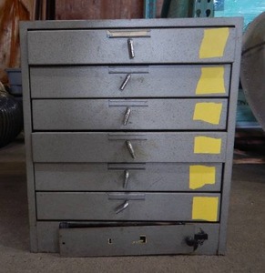 6-Drawer Metal Storage Unit