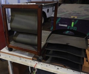 Movable Hanging File and 4-Shelf Desk Organizer