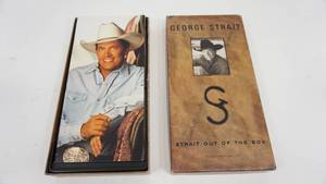 lot 19 image: George Strait (Strait Out Of The Box)---Book Inside & Four Compact Disc Set