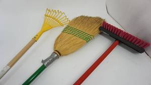lot 42 image: Two Brooms & One Rake
