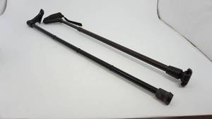 lot 62 image: Two Adjustable Black Walking Canes