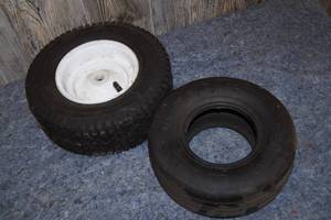 lot 123 image: 2 Replacement Utility Tires, 1 Wheel