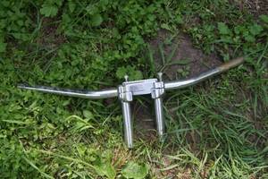 lot 130 image: Motorcycle Handlebars with Riser