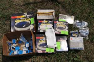 lot 150 image: Assortment of Air Filters and Other Parts