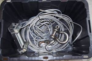 lot 168 image: Winch Cable, Screw Type Clevis, Tow Hooks