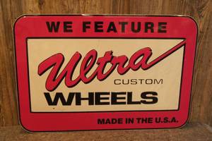 lot 172 image: Ultra Custom Wheels Dealer Sign