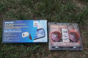 lot 169 image: NOS Mirror and Magnetic Towing Lights