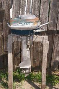 lot 182 image: Vintage Early 60s Scott-Atwater 5 HP Outboard Motor