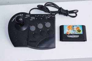 lot 222 image: Sega Genesis Joystick Controller with Sonic 2