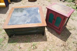 lot 247 image: Square Coffee Table, Side Table