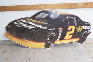 lot 260 image: Rusty Wallace Tin NASCAR Sign