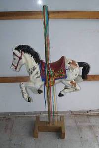 lot 252 image: Blown Plastic Carousel Horse