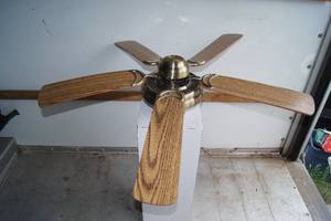lot 269 image: Brass Tone Ceiling Fan
