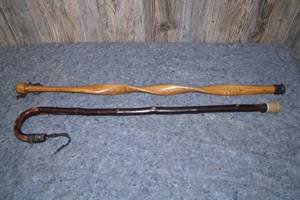 lot 272 image: 2 Wood Walking Canes