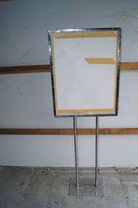 lot 290 image: Metal Frame Retail Sign