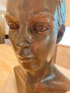 Bronze Portrait Sculpture by Douglas Freeman