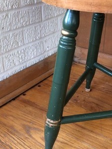 Vintage Hitchcock Three Legged Stool