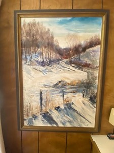 Framed Oil on Canvas