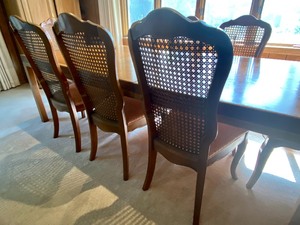 Vintage Dining Room Table and 8 Chairs