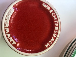 Spode Christmas Plates and Two Wachtersbach Coffee Mugs